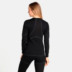 Ondershirt Odlo Women BL Top Crew Neck LS Active X-Warm Eco Black