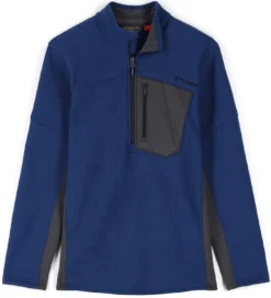 Skipully Spyder Men Bandit Hybrid Half Zip Abyss
