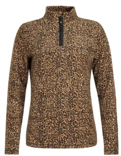 Skipully Protest Women Fuzzy 1/4 Zip Top Tortilla