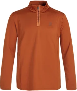 Skipully Protest Men Will 1/4 Zip Top Umberorange