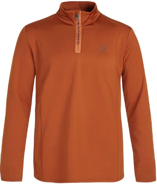 Skipully Protest Men Will 1/4 Zip Top Umberorange