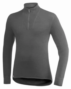 Skipully Woolpower Unisex Zip Turtleneck 200 Grey