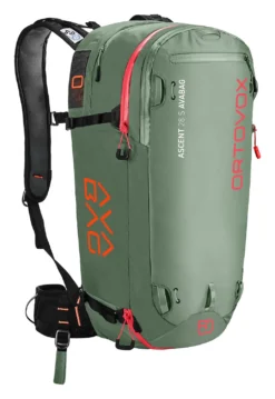 Ski Rugzak Ortovox Ascent 28 S Avabag Green Isar (Airbag Voorbereiding)