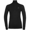 Ondershirt Odlo Women BL Top Turtle Neck LS Half Zip Active W Black -Skimateriaal Winkel 159081 15000 1