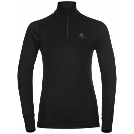 Ondershirt Odlo Women BL Top Turtle Neck LS Half Zip Active W Black