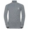 Ondershirt Odlo Kids BL Top Turtle Neck LS Half Zip Active Grey Melange -Skimateriaal Winkel 159249 15700 1