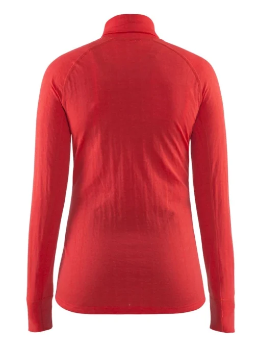 Skipully Craft Nordic Wool Zip Neck Women Pink - Afbeelding 2
