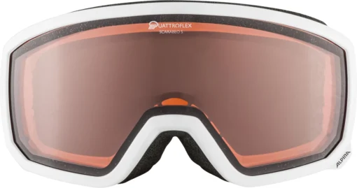 Skibril Alpina Scarabeo S White QH Rubyred - Afbeelding 2