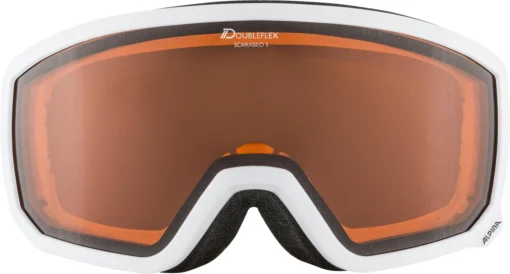 Skibril Alpina Scarabeo S White DH Orange - Afbeelding 2