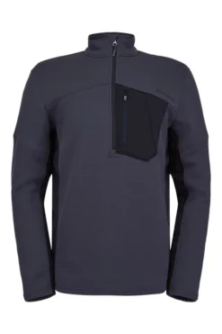 Skipully Spyder Men Bandit Half Zip Ebony