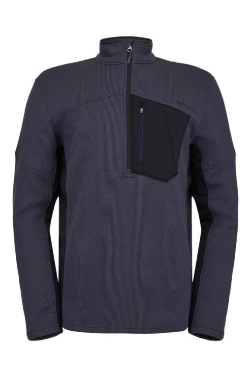 Skipully Spyder Men Bandit Half Zip Ebony