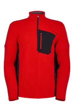Skipully Spyder Men Bandit Half Zip Volcano