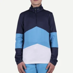 Skipully KJUS Girls Julie Midlayer Half-Zip Atlanta Blue/Pacific Blue -Skimateriaal Winkel 3 K00084 K0008404 MF