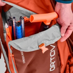 Ski Rugzak Ortovox Cross Rider 22 Desert Orange -Skimateriaal Winkel 3 ORTOVOX 46073 23001 CROSS RIDER 22 DESERT ORANGE D 01