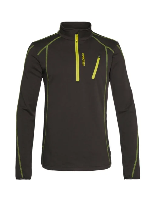 Skipully Protest Men Humans 1/4 Zip Lime Rocks