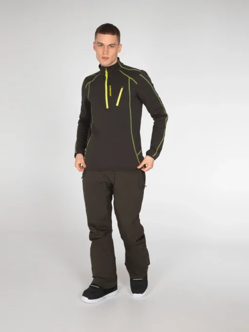 Skipully Protest Men Humans 1/4 Zip Lime Rocks - Afbeelding 3