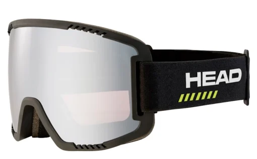 Skibril HEAD Contex Pro 5K Race Size M Black / 5K Chrome (+ Sparelens)