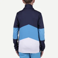 Skipully KJUS Girls Julie Midlayer Half-Zip Atlanta Blue/Pacific Blue -Skimateriaal Winkel 4 K00084 K0008404 MB