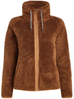 Skipully Protest Women Riri Full Zip Top Fudgecamel