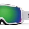 Skibril Smith Grom Junior White / Green Sol-X Mirror -Skimateriaal Winkel GR6NXWT19