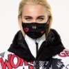 Gezichtsmasker Goldbergh Women Loes Black With Hearts
