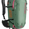 Ski Rugzak Ortovox Ascent 38 S Avabag Green Isar (Airbag Voorbereiding) -Skimateriaal Winkel ORTOVOX AVABAG ASCENT 38 S AVABAG 46105 GREEN ISAR