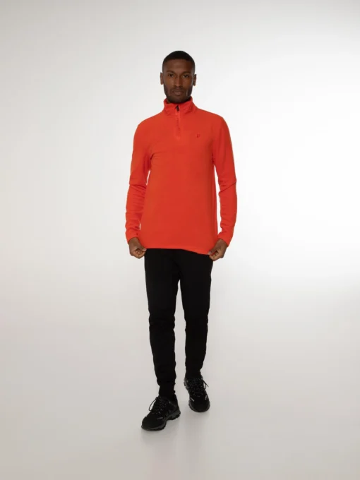 Skipully Protest Men Perfecto 1/4 Zip Top Orange Fire - Afbeelding 3
