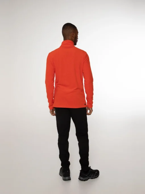 Skipully Protest Men Perfecto 1/4 Zip Top Orange Fire - Afbeelding 4