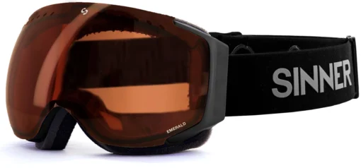 Skibril Sinner Emerald Matte Black Double Orange Vent