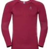 Ondershirt Odlo Women SUW Top Crew Neck L/S Performance Essent Rumba Red Mesa Rose -Skimateriaal Winkel SUW Tor 1819 159041 30477 A