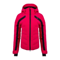 Ski Jas KJUS Women Momentum Jacket Cranberry/Black