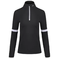 Skipully KJUS Women Race Midlayer Half-Zip Black/White