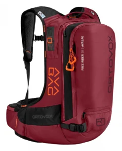 Ski Rugzak Ortovox Free Rider 20 S Avabag Kit Dark Blood (Inclusief Airbag)
