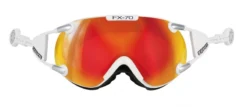 Skibril Casco FX70 Carbonic White Orange (Medium)