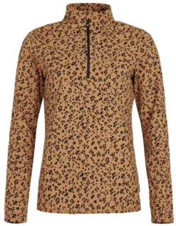 Skipully Protest Women Prtviolet 1/4 Zip Top Fudgecamel