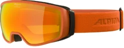 Skibril Alpina Double Jack Q-Lite Pumpkin Matt Red
