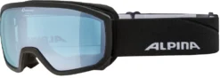 Skibril Alpina Kids Scarabeo Jr Q-Lite Black Blue Matt Blue